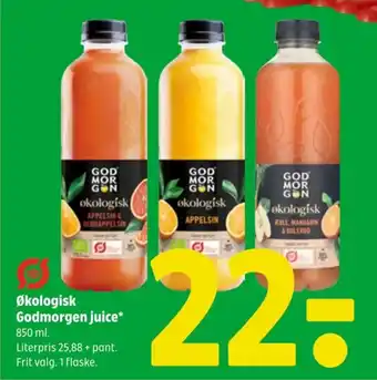 Coop 365 Økologisk Godmorgen juice tilbud