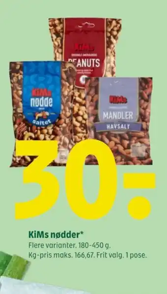Coop 365 KiMs nødder tilbud