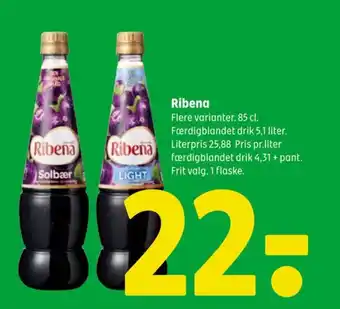 Coop 365 Ribena tilbud
