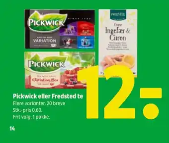 Coop 365 Pickwick eller Fredsted te tilbud