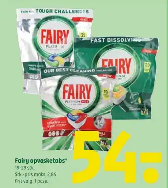 Coop 365 Fairy opvasketabs tilbud