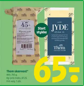Coop 365 Them skæreost tilbud