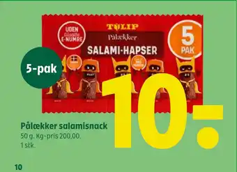 Pålækker salamisnack
