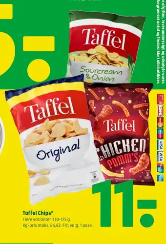 Coop 365 Taffel Chips tilbud