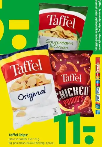 Coop 365 Taffel Chips tilbud