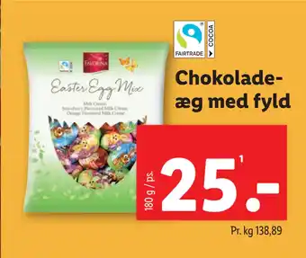 Lidl Chokoladeæg med fyld tilbud