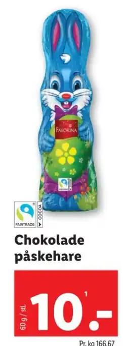 Lidl Chokolade påskehare tilbud