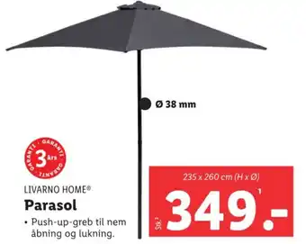 Lidl Parasol tilbud