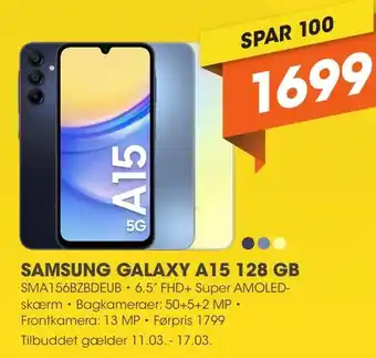 Expert SAMSUNG GALAXY A15 128 GB tilbud