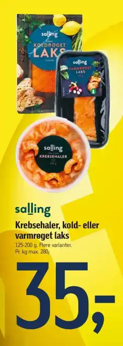 Føtex Krebsehaler, kold- eller varmrøget laks tilbud