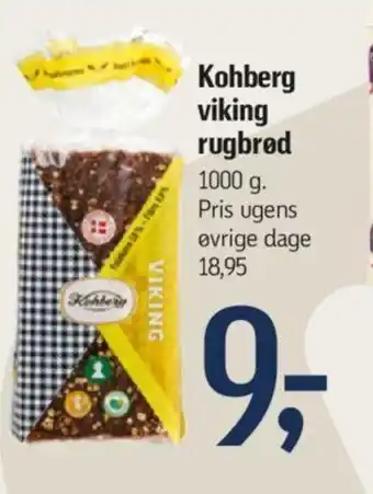Føtex Kohberg viking rugbrød tilbud