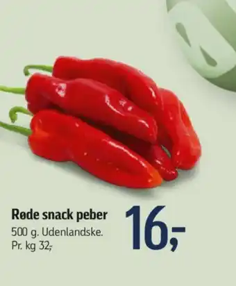 Føtex Røde snack peber tilbud