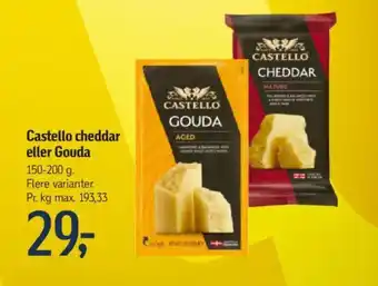 Føtex Castello cheddar eller Gouda tilbud