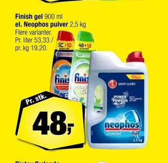 Calle Finish gel el. Neophos pulver tilbud