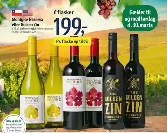 Føtex Montgras Reserva eller Golden Zin tilbud