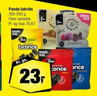 Calle Panda lakrids tilbud