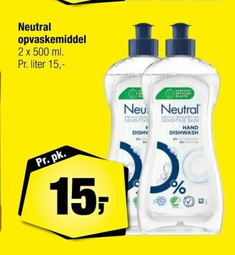 Calle Neutral opvaskemiddel tilbud
