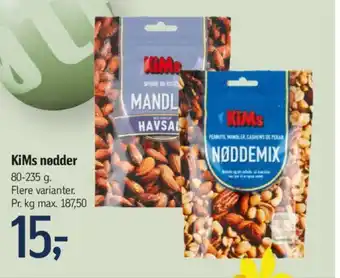 Føtex KiMs nødder tilbud