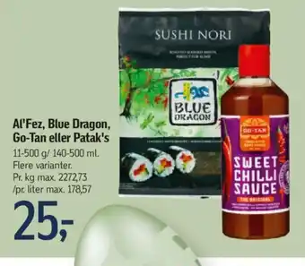 Føtex Al'Fez, Blue Dragon, Go-Tan eller Patak's tilbud