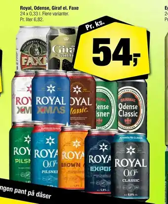 Calle Royal, Odense, Giraf el. Faxe tilbud