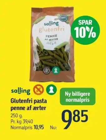 Føtex Glutenfri pasta penne af ærter tilbud