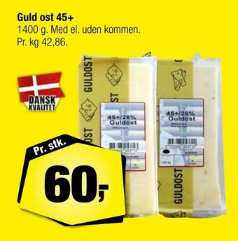 Calle Guld ost 45+ tilbud