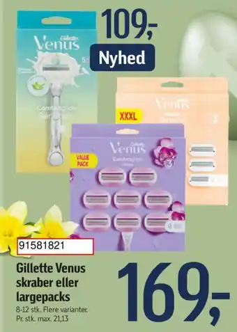 Føtex Gillette Venus skraber eller largepacks tilbud