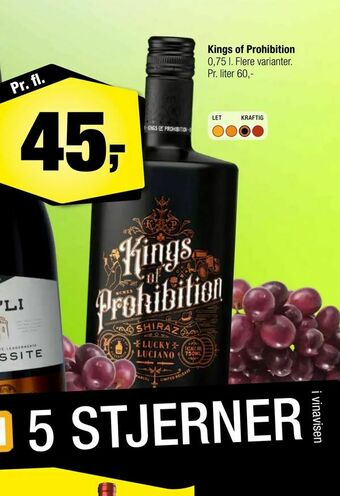 Calle Kings of Prohibition tilbud