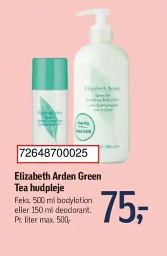 Føtex Elizabeth Arden Green Tea hudpleje tilbud