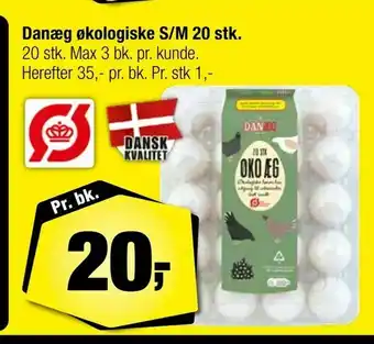 Calle Danæg økologiske S/M 20 stk tilbud