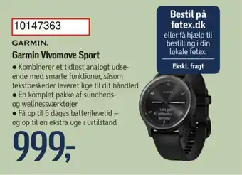 Føtex Garmin Vivomove Sport tilbud
