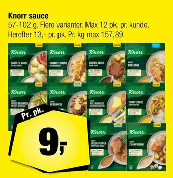 Calle Knorr sauce tilbud