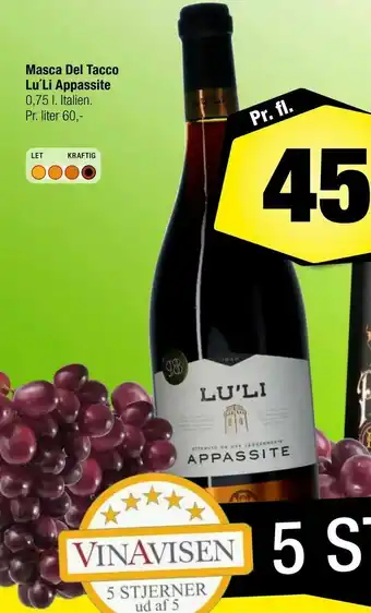 Masca Del Tacco Lu'Li Appassite