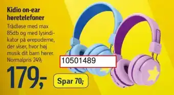 Føtex Kidio on-ear høretelefoner tilbud