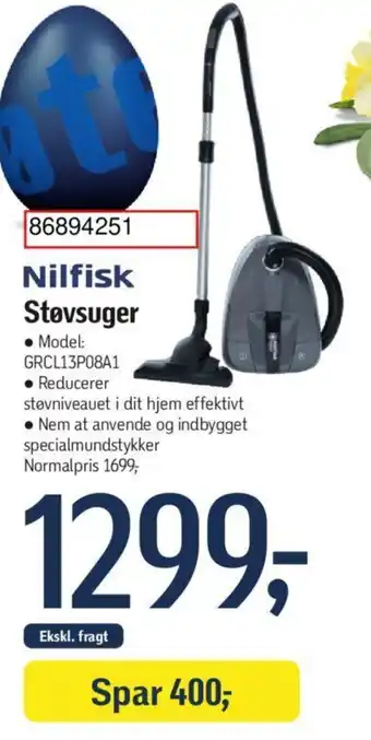 Føtex Nilfisk Støvsuger tilbud