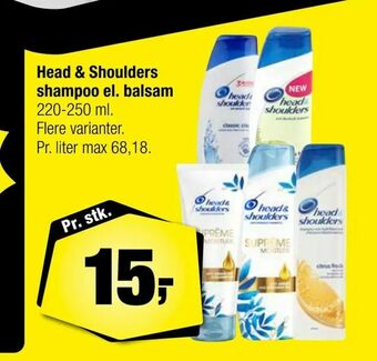 Calle Head & Shoulders shampoo el. balsam tilbud
