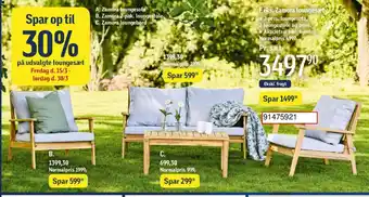 Føtex Zamora loungesæt tilbud