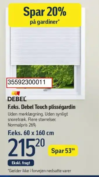 Føtex F.eks. Debel Touch plisségardin tilbud