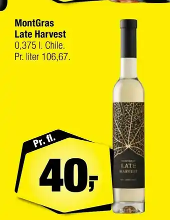 Calle MontGras Late Harvest tilbud