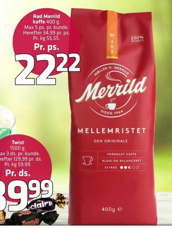 Fleggaard Rød Merrild kaffe tilbud