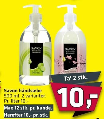 Fleggaard Savon håndsæbe tilbud