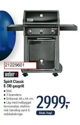 Føtex Spirit Classic E-310 gasgrill tilbud