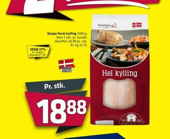 Fleggaard Danpo fersk kylling tilbud