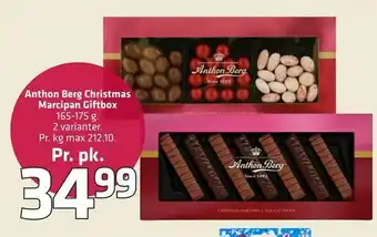 Fleggaard Anthon Berg Christmas Marcipan Giftbox tilbud