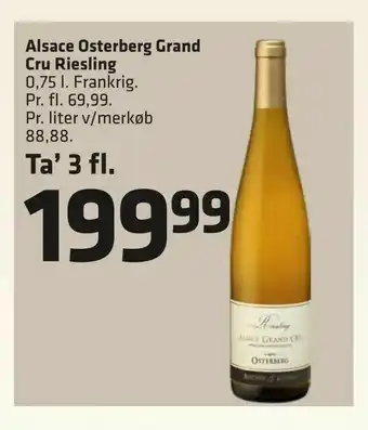 Fleggaard Alsace Osterberg Grand Cru Riesling tilbud