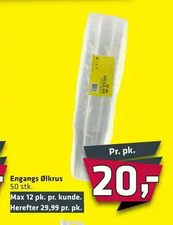 Fleggaard Engangs Ølkrus tilbud