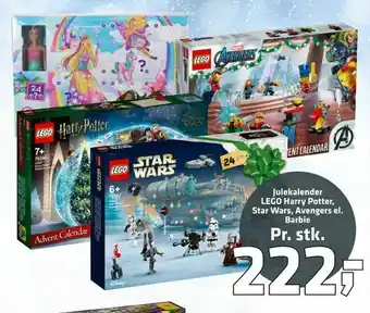 Fleggaard Julekalender LEGO Harry Potter, Star Wars, Avengers el. Barbie tilbud