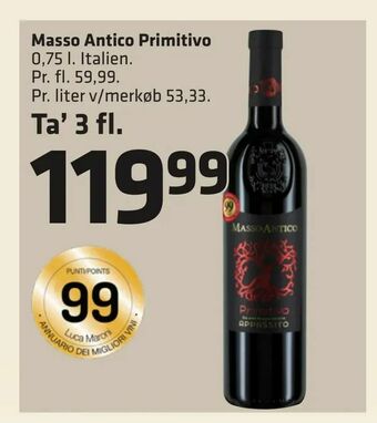 Fleggaard Masso Antico Primitivo tilbud