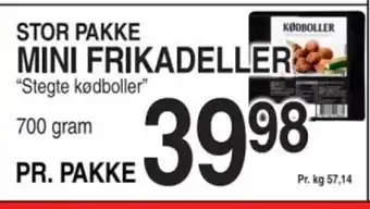 STOR PAKKE MINI FRIKADELLER