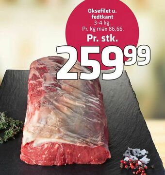 Fleggaard Oksefilet u. fedtkant tilbud